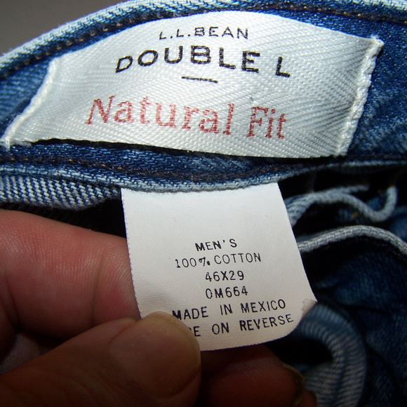 L.L. BEAN DOUBLE L CLASSIC FIT BLUE JEANS S3144 - Picture 4 of 8